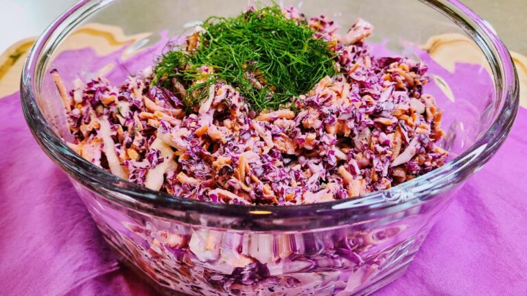 Easy Red Cabbage Salad Recipe With Carrots And Fennel