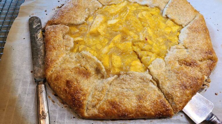 Easy French Galette With Cardamom And Fresh Peaches