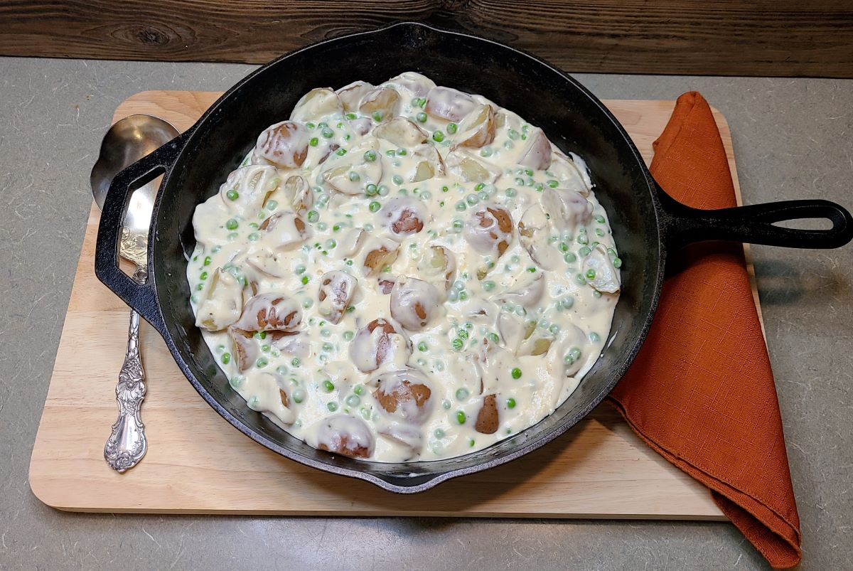 Old Fashioned Creamed Peas And New Potatoes Recipe Inspired Homemaker