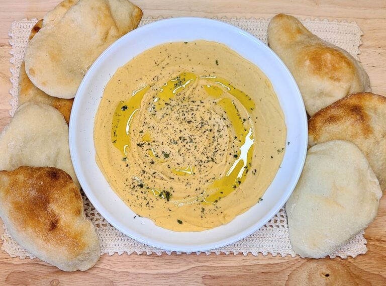 Easy High Protein Red Lentil Hummus With Cashews